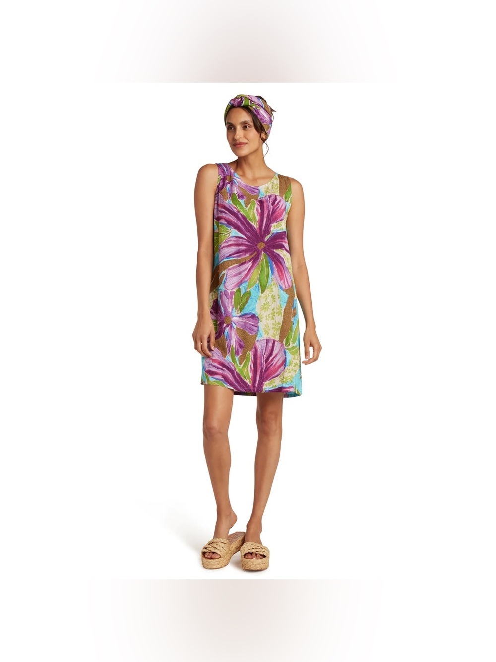 Jams World Flower Song Jackie Sleeveless Dress, Size Large